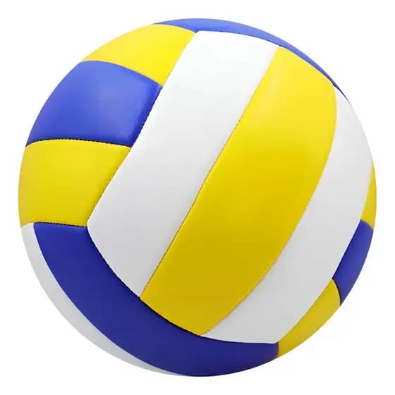 Bola De Vôlei Praia Annajulia Eva 21cm Para Crianças Azul, Amarelo, Branco