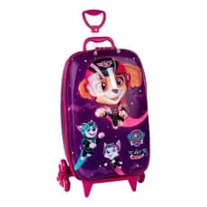 Mala Infantil Patrulha Canina 3D com Rodinhas - Roxa