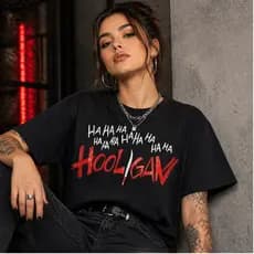 Camiseta básica Feminina Masculina Estilo BTS Hooligan Tour Kpop 2026 BR Show Lançamento Premium