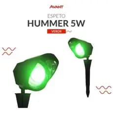 Espeto De Jardim Hummer 5w Verde Avant Ip65 Cor da carcaça Preto 110V/220V plantas