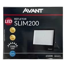 Refletor Led 200w Bivolt Para Jardim Avant Branco Frio 6500k Preto Branco-frio