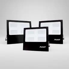Kit 3 Refletor Led Slim 200w 6500k A Prova D'água Avant