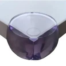 Kit Ate 8 Protetor Quina Canto Segurança Mesa Armário Estante Bebê Criança Cola Forte