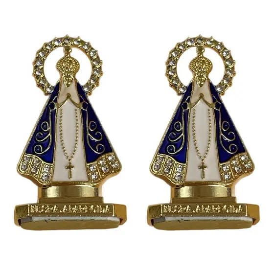 Nossa Senhora Aparecida Para Painel De Carro Pequena Strass - C&L LTDA