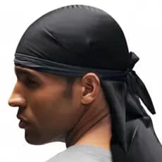 Durag dureg Touca bandana rapper / Cor Preto - C&L LTDA