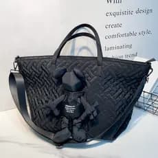Bolsa de boneca de desenho animado, bolsa de grande capacidade, Casual, de um ombro, Diagonal, grande bolsa diária Commu