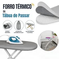 Forro Termico da Tabua de Passar Roupas Com Espuma Tamanhos P M G - Universal