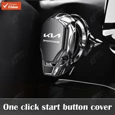 Capa para Botão de Partida Kia Kn Sportage, Capa Protetora de Liga para Interruptor de Ignição, Decoração ZB1J