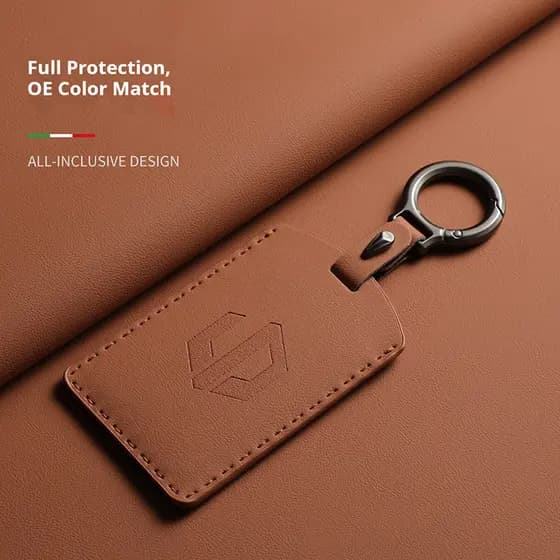 Nova Capa Protetora de Couro Genuíno Macio para Chave Cartão NFC de Carro, para Leapmotor C10 C11 C16, Kit Sem Chave HGA