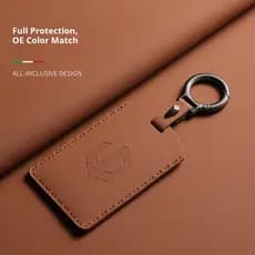Nova Capa Protetora de Couro Genuíno Macio para Chave Cartão NFC de Carro, para Leapmotor C10 C11 C16, Kit Sem Chave HGA