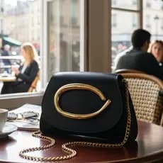 Bolsa Feminina Cluth Festas Metal Apoio Alças Corrente Moda