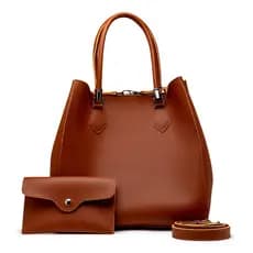 Kit Bolsa Feminina Grande Ombro e Transversal + Carteira Prática Dia a Dia