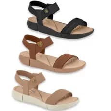 Sandália Feminina Modare Ultra Conforto Ortopédica Massageadora Original Leve Calce Fácil Elastico