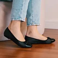 Sapatilha Feminina Moleca Laço Bico Fino Classica Casual Confortável Dia Dia Original Envio Rapido