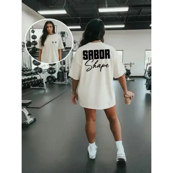 Camiseta Camisa 100% Algodão Blusa Meme Treino Academia Fitness Sabor Energético Shape para Treino e Academia
