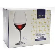 Jogo de 6 Taças para Água e Vinho Colibri 580ml Cristal Bohemia