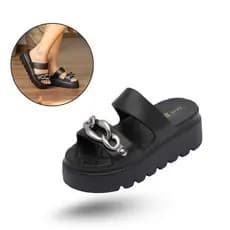 CHINELO SANDÁLIA FEMININA SLIDE PLATAFORMA TAMANCO LEVE LANÇAMENTO EXTRA MACIO 100% EVA SARA 3 ELOS