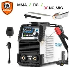 MMA/TIG Solda Inversora Digital Bivolt 200A 110V/220V - Dobevi | IGBT, Tela LCD,