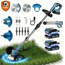 Roçadeira Elétrica Sem Fio 18500rpm 21v Para Jardim Dobevi