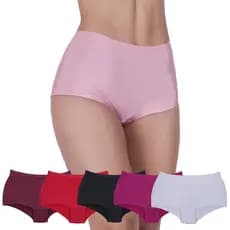 Kit 5 Calcinhas Magia Boxer Sem Costura Microfibra Concept Linge