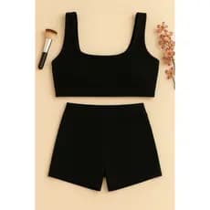 Kit Conjunto Fitness Feminino – Top e Short Treino Esportes Crossfit Musculação
