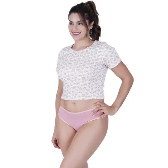 Calcinha Sonho Algodão Concept Essentials Rosa