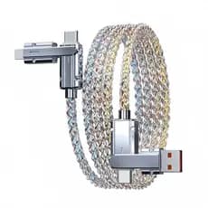 4 Em 1 Cabo De Carregamento Rápido De 65W Para Carregador Tipo C Usb Android Multi-Portas Linha De Fios Múltiplo