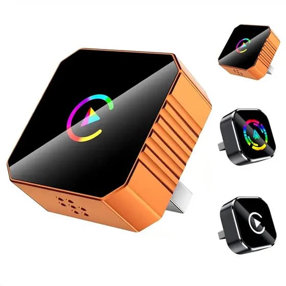 Wireless Carplay Android Auto Adapter 2 in 1 Mini Box CarPlay AI Box BT WiFi for Wired CarPlay