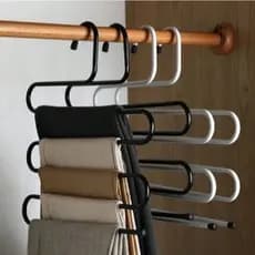 5 Camadas Cabide C/ Múltiplas Funções Para Pendurar Roupas Calças Guarda roupos