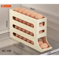 Organizador e Porta Ovos Suporte Dispenser de 4 Andares 21 Ovos capacidade máxima