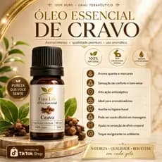 Oleo essencial cravo 10ml 100% puro fina life MICOSE - FORTALECIMENTO DE UNHA
