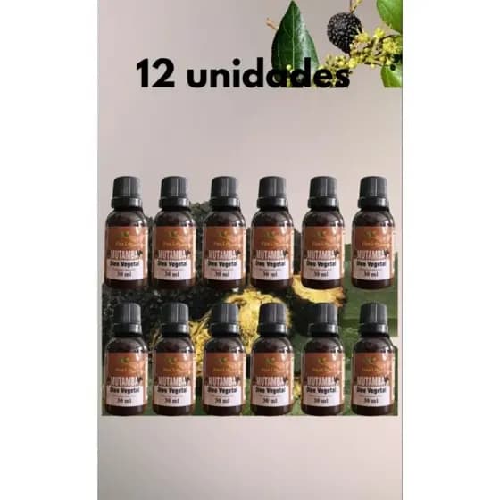 Oleo vegetal Mutamba 30ml fina life 100% puro 12 unidades HIDRATAÇÃO- NUTRIÇÃO