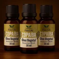 Oleo de copaiba da amazonia 30ml fina life 100% puro 3 UNIDADES