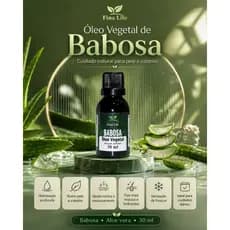 Óleo vegetal babosa (Aloe vera) 30ml fina life hidratante - cicatrizante - Anti inflamatório
