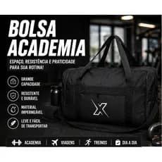 Bolsa Academia Grande Duffel Resistente Impermeável Alta Capacidade Viagem Unissex M