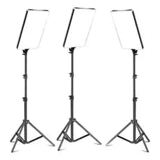 Kit 3 Luminarias Ring Light Profissional Grande 19pol 40cm Cor Da Luz Branco