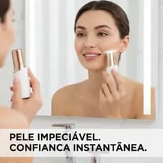 Depilador Batom Facial Elétrico Indolor para Buço e Rosto Portátil