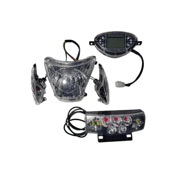 farol+lanterna traseira+painel digital Souza bike 48v