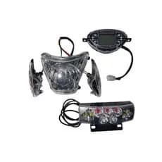 farol+lanterna traseira+painel digital Souza bike 48v