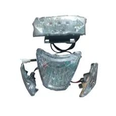 lanterna traseira 48v+farol completo 48v bike elétrica Souza