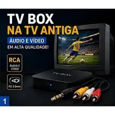 Cabo AV RCA P2 para TV Box e TV Tubo Áudio e Vídeo