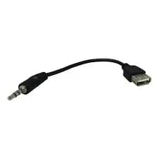 Cabo OTG Usb Pendrive Fêmea 3,5m X P2 Entrada Auxiliar