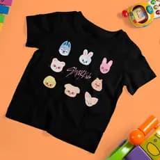 Camiseta Stray Kids Infantil Juvenil Unissex Pronta Entrega 100% Algodão Premium SKZ Coreano K-Pop unissex Premium KIDS