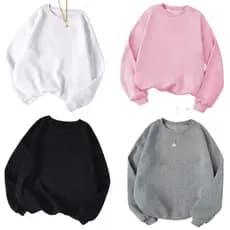 Moletom Feminino Liso Sem Estampa Moda Blogueirinha Casaco De Frio Blusa Flanelado Lançamento Envio Rapido Promoção