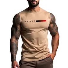 Camiseta Oversized Regata Camisa Machão Paris Treino Academia Promoção