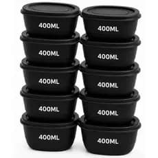 Pote Plástico Hermético Oval 400ml – Armazenamento de Alimentos e Mantimentos para sua Casa e Cozinha