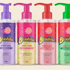 Kit Sabonete Líquido Limpa e Perfuma Cheirinho de Chiclete Beautyloo Face Beautiful