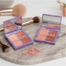 Duo De Blush Ruby Rose Mood Alta Pigmentação/Vitamina E  HB-870M