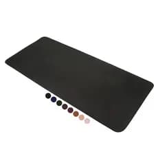 MousePad Grande Preto Desk Pad Couro Gamer Escritório