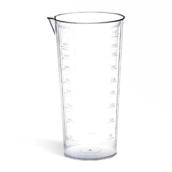 Copo Graduado Medidor de 500ml / gramas com Graduação de Xícara, Chocolate, Semolina, 500ml